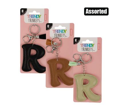 KEYCHAIN ALPHA FAUX-LEATHER R