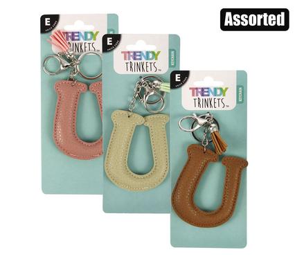 KEYCHAIN ALPHA FAUX-LEATHER U