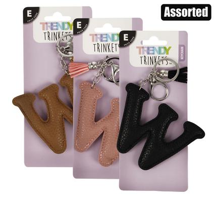 KEYCHAIN ALPHA FAUX-LEATHER W