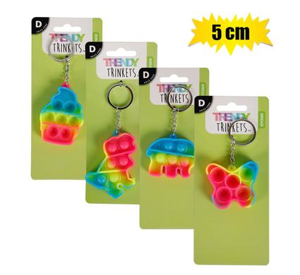 KEYCHAIN BUBBLE POPPING FUN   5CM