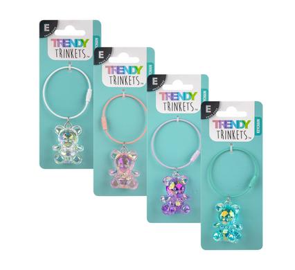 KEYCHAIN CRYSTAL BEAR SHAPES