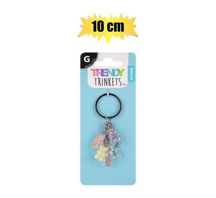 KEYCHAIN BEAR BAGCLIP 10cm