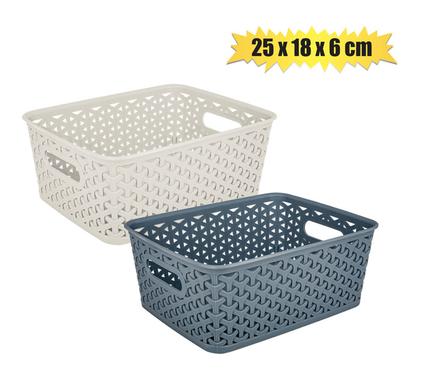 BASKET PL JUTE 2,5L 25x18x6cm
