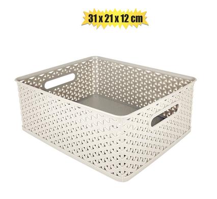 BASKET PL JUTE 5L 31x25x12cm