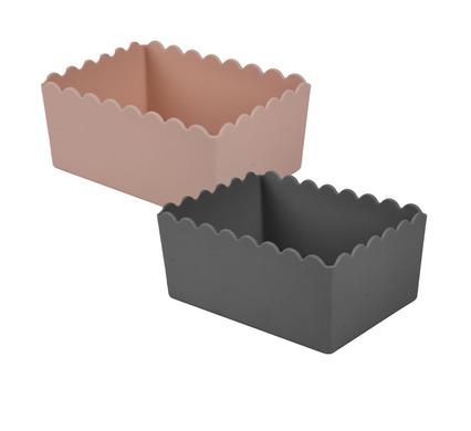 BASKET PL FLOWER DESIGN 25x10.5x6.5cm