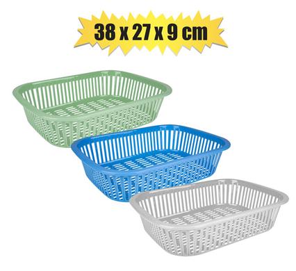 BASKET PL OVAL 38x27x9cm