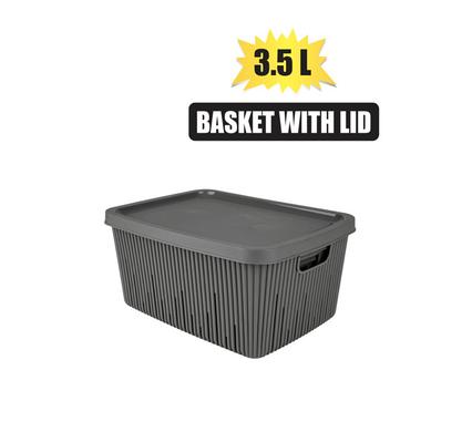 BASKET PL MULTI USE W/LID 3.5L