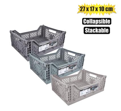 BASKET PL COLLAPSIBLE 4L 27x17x10cm