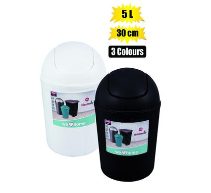 WASTEPAPER-BASKET PL 5L 30cm