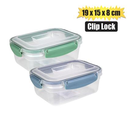 CONTAINER CLIP LOCK CLEAR 19x15x8cm
