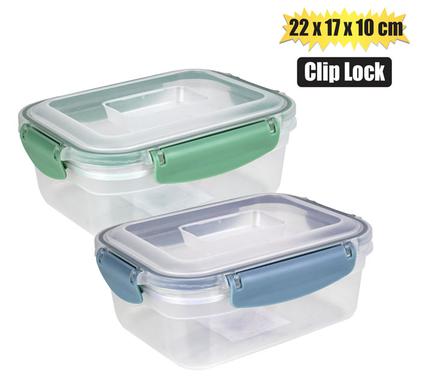 CONTAINER CLIP LOCK CLEAR 22x17x10cm