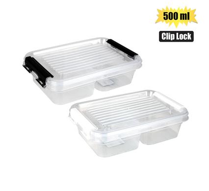 CONTAINER CLIP LOCK MY BOX 2-DIV 500ml
