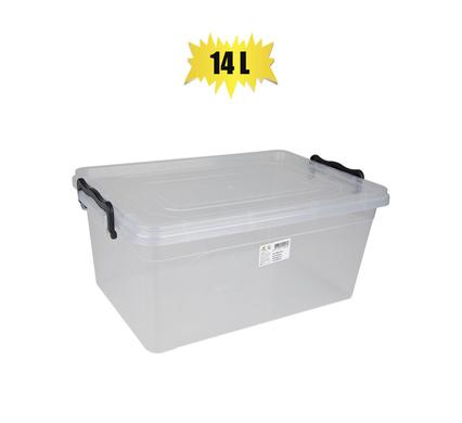 STORAGE BOX MAXI CLEAR 14L 42x28x18cm