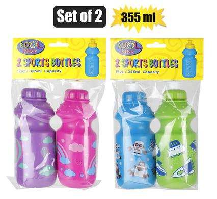WATER-BOTTLES PL SPORTS 355ml   SET-OF-2