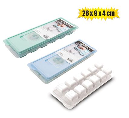 ICE CUBE TRAY 12 CUBE WITH LID 26x9x4cm