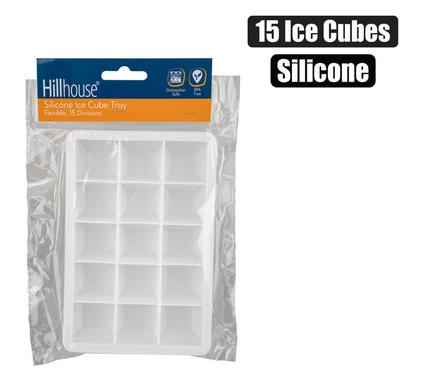 ICE CUBE TRAY 15 CUBE SILICONE 18x12x2cm