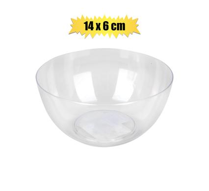 PARTY BOWL PL 14cm DIA CLEAR