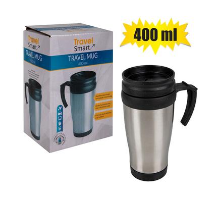 TRAVEL MUG S/S 400ML (COLOUR BOX)