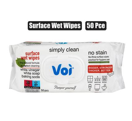 VOI WET-WIPES 50PC SURFACE CLEANER