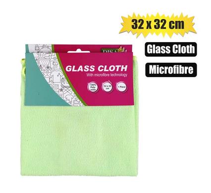 CLOTH MICROFIBRE 1PC GLASS 32X32cm