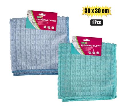 CLOTH MICROFIBRE 1PC 30x30cm ASSORTED