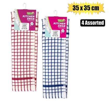 SWAB COTTON DOBBY 35x35cm