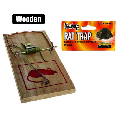 VASTRAP TRAP RAT WOODEN 17x8cm