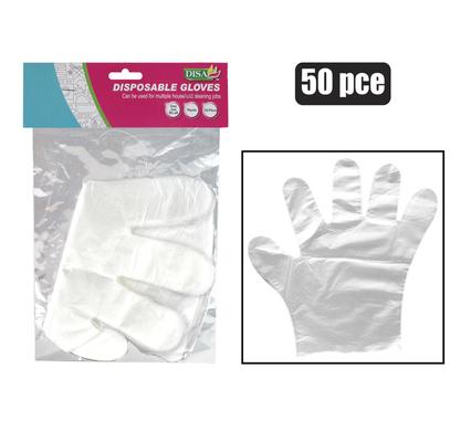 GLOVES PL DISPOSABLE PACK-50-PCE  ZENITH