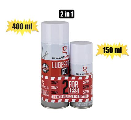 GLUE DEVIL LUBE SPRAY 400ml +150ml
