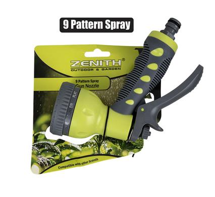 SPRAYER GUN 9-PATTERN ZENITH GREEN