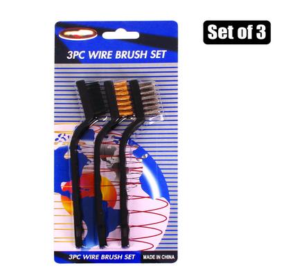 WIRE-BRUSH SET MINI 3PCE SMALL   BLISTER