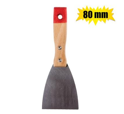SCRAPER PAINT WOODEN HANDLE   80mm