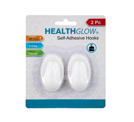 HOOK S/ADH PLASTIC 2PC OVAL