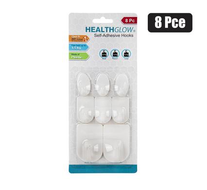 HOOK PL SELF ADHESIVE ASSTD 8PCE