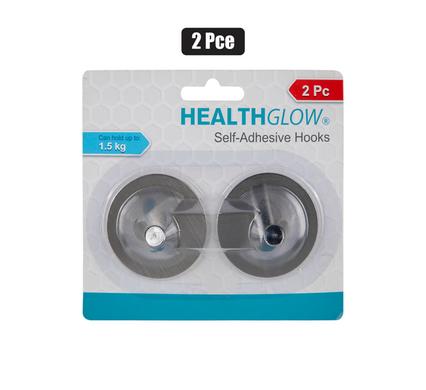 HOOK S/ADH STAINLESS STEEL 2PC ROUND