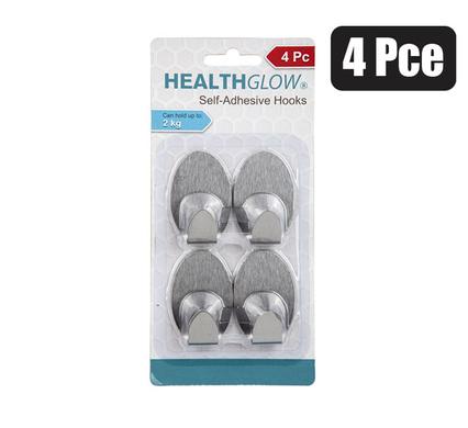 HOOK HANGER S/S ADHESIVE 4PCE