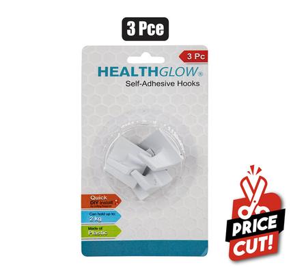 HOOK PL ADHESIVE SQUARE 3PCE