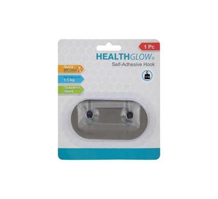 HOOK S/ADH STAINLESS STEEL 1PC 2HOOK