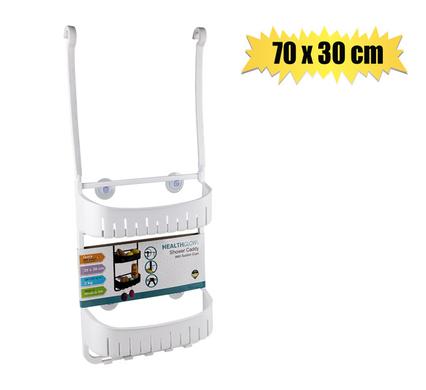 SHOWER CADDY PP 70 X 30cm SUCTION CUPS