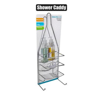 SHOWER CADDY CHROME 2xSHELVES