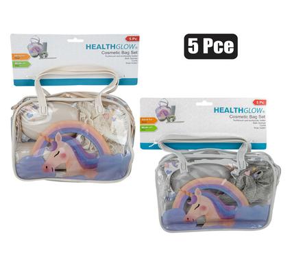 COSMETIC BAG SET 5PC UNICORN