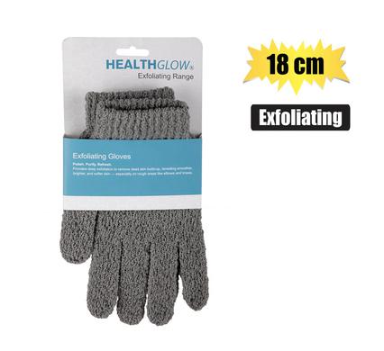 BATH GLOVES 18cm 1 PAIR EXFOLIATING