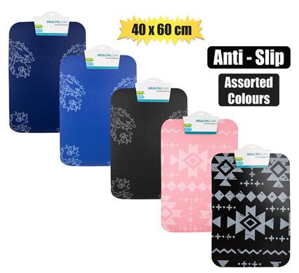 BATHMAT ANTI-SLIP ASSTD 40x60cm