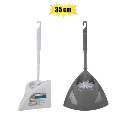 TOILET BRUSH W/STAND PL
