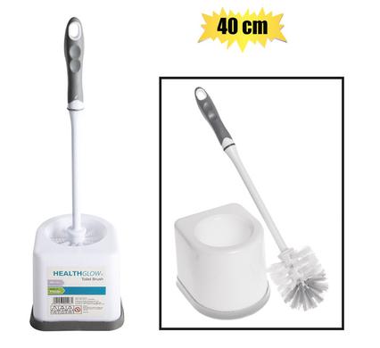 TOILET BRUSH W/STAND PL 40cm