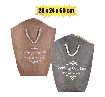 LAUNDRY BAG 28x24x60cm ROPE HANDLES