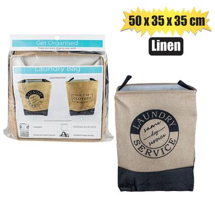 LAUNDRY BAG 35x35x50cm LINEN