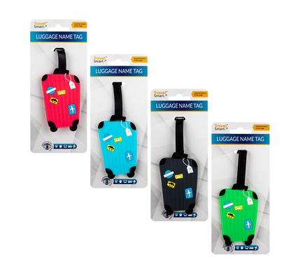 TRAVEL LUGGAGE TAG ASSTD SUITCASE DESIGN