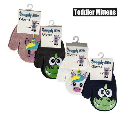 GLOVES TODDLER MITTENS UNICORN / MONSTER