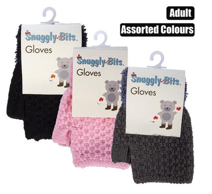 GLOVES ADULT OPEN-FINGER W/CUFF